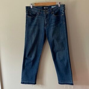 Banana Republic Premium Denim Straight Crop Jeans True Blue Size 30